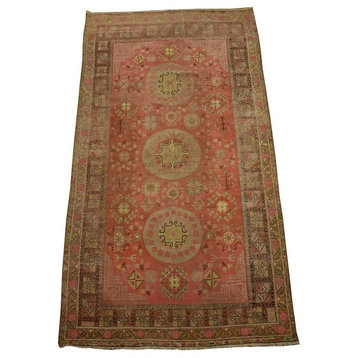 Antique Samarkand/Khotan Oriental Rug, 5'10"x11'2"