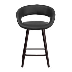 Flash Furniture - 24" Counter Stool in Black - Bar Stools and Counter Stools