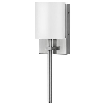 Galerie Avenue 1 Light Wall Sconce, Brushed Nickel