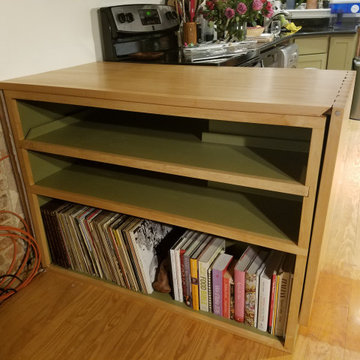 Fold Out Maple Cabinet Table