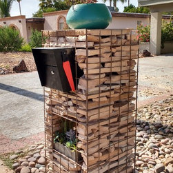 Custom gabion mailbox - Outdoor Structures