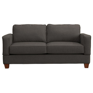 Raleigh Quick Assembly Two Seat Oak Leg Sofa