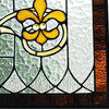 30" Fleur De Lis Stained Glass Pub Window Panel