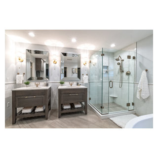 His and Hers Sink - Modern - Bathroom - Little Rock - by REstructure ...