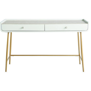 Allure Vanity Desk - White Lacquer