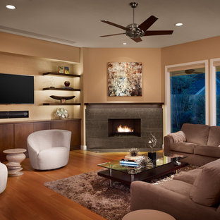 Ideas para salones | Fotos de salones con chimenea de esquina
