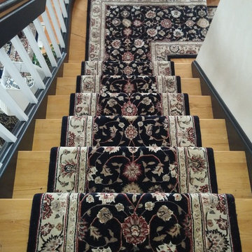 Nourison 2000 2015-Navy Stair Runner Installation