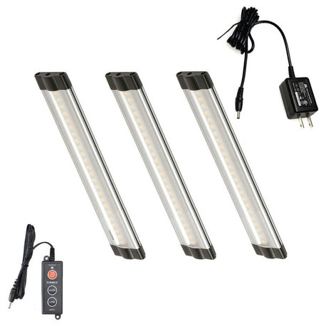 Lightkiwi T8668 6" Warm White Modular LED Under Cabinet Lighting 3-Panel Kit