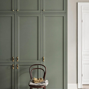 Green Shaker Cabinets