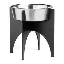 M3LD Black Heavy Pet Dish (Large) - Pet Bowls And Feeding