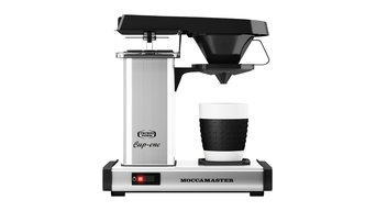 Moccamaster Cup-One Drip Coffee Maker With 2 Mugs, Polished Silver