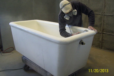 Refinishing Antique Earthenware Tub