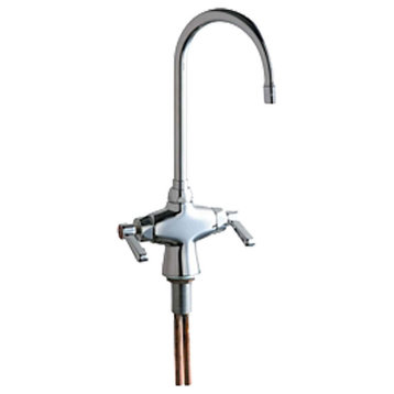 Chicago Faucets 50-E35ABCP Hot and Cold Water Mixing Sink Faucet