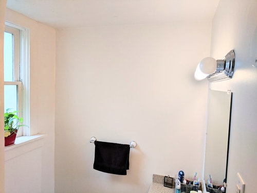 What to do with empty bathroom wall?