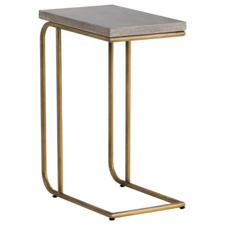 Sunpan Solterra Lucius, C Shaped End Table