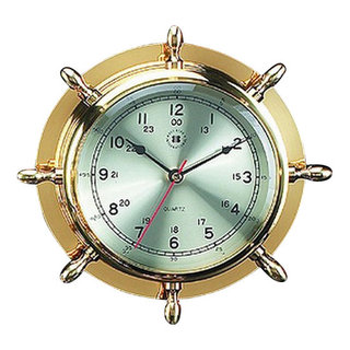 Antique Copper Deluxe Class Porthole Clock 12 -  Canada