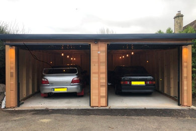 Medium sized contemporary detached double carport in Dorset.