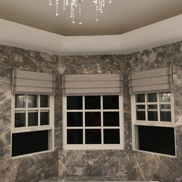 Elegant Master Bath Privacy Curtains