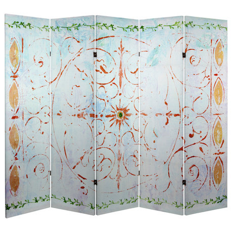 5' Tall Winter's Peace Canvas Room Divider