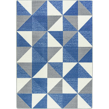Cartwheel 7'8" x 10'9" area rug in color Blue Skies