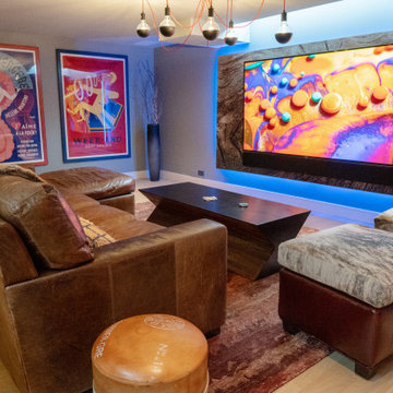 A High-Tech Basement Redesign Infused with Art and Innovation