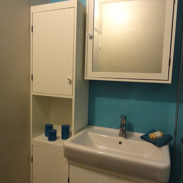 Rénovation salle de douche en béton ciré