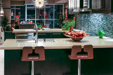 Example of a trendy home design design in Las Vegas