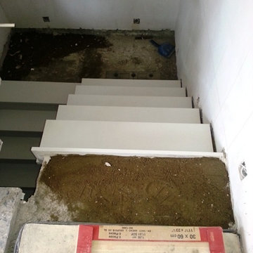 Silestone Treppen White Storm in Bern/ Schweiz