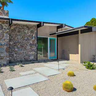 75 Popular Midcentury Modern Stone Exterior Home Design Ideas - Stylish ...