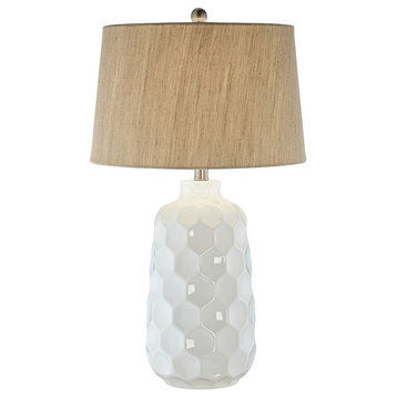 Pacific Coast Honeycomb Dreams Table Lamp, White
