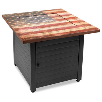 Endless Summer Liberty Outdoor LP Fire Pit With American Flag Top
