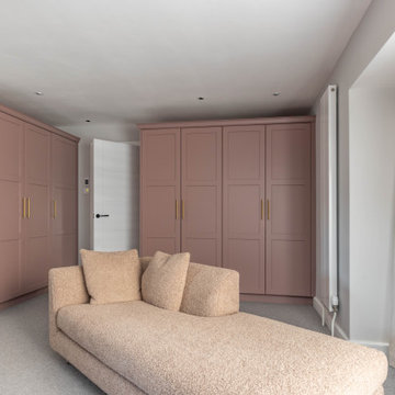 Bespoke vintage pink bedroom