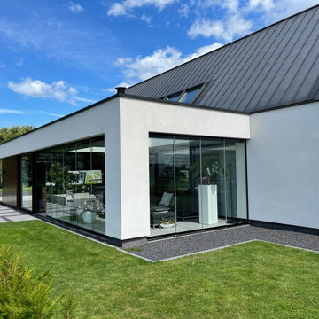 Anbau mit Glasschiebetüren von Sunflex - Typ SF 20