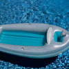 105" Inflatable Gray and Blue Classic Boat Cruiser With Cooler Pool Float
