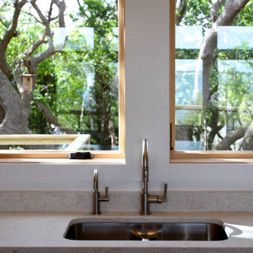 Kitchen Sink at Sound Side Custom Home near Emerald Isle, NC