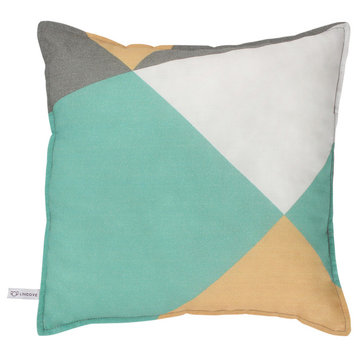 Geometric Print Square Pillow