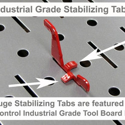 Wall Control Metal Pegboard Hook Stabilizing Tabs - Wall Hooks