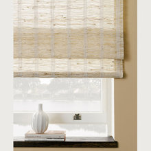 Roman shade waterfall