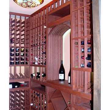 Single-Bottle Custom Wine Racks Included at Client's Request