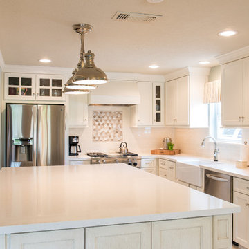 Bright, white kitchen remodel