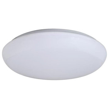 AMAX Lighting  14 x 3.5 in. LED Ceiling Fixture Mushroom - White