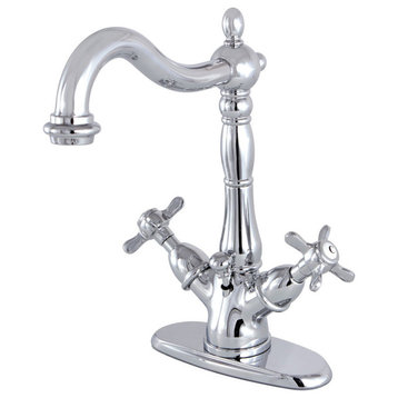 Kingston Brass KS143BEX Essex 1.2 GPM 1 Hole Bathroom Faucet - Chrome