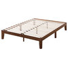 Naturalista Classic Queen Solid Wood Platform Bed, Espresso