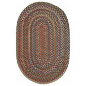 Super Area Rugs Braided Farmhouse Light Gray 4 ft. x 6 ft. Oval