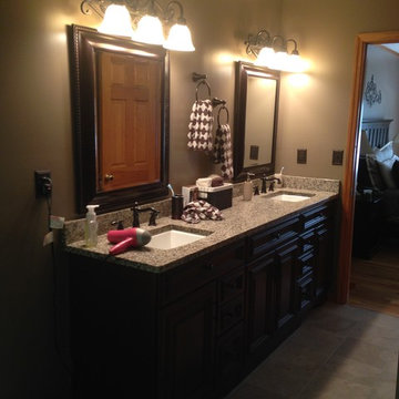 Contemporary Rustic Bathroom Revamp