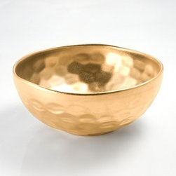 Michael Wainwright 'Truro' All Gold Small Bowl - Serveware