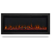 Catania 49" Wall Mounted Recessed Electric Fireplace Insert in Black