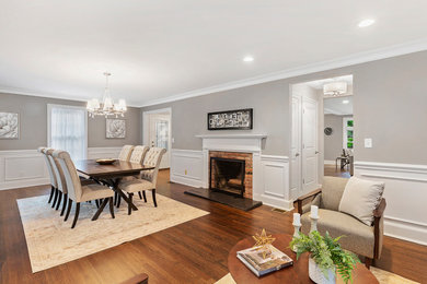 Inspiration for a transitional dining room remodel in Newark