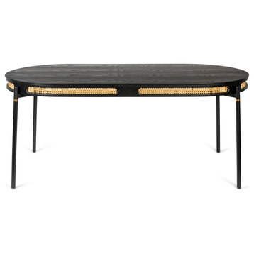 Oval Modern Dining Table | Bold Monkey Don't Stop The Webbing