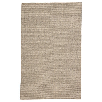 Jaipur Living Chael Natural Solid Gray/ Beige Area Rug, 5'X8'